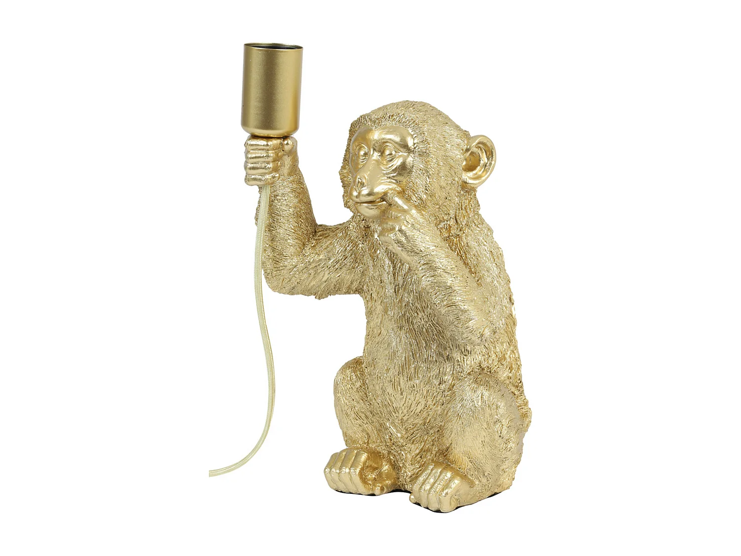 Lampe de table MONKEY - 20x19,5x34cm - Doré