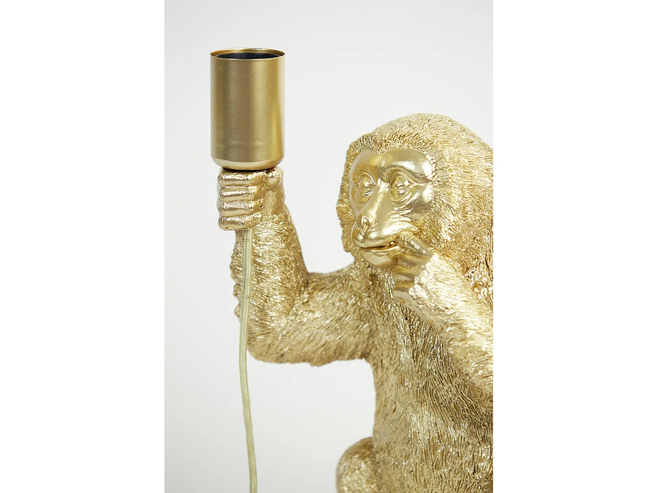 Lampe de table MONKEY - 20x19,5x34cm - Doré
