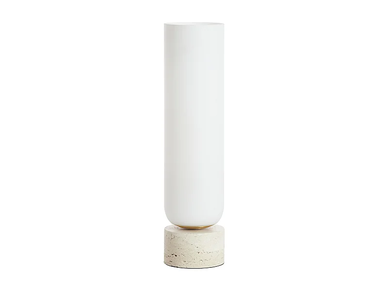 Lampe de table RYLANO - Ø12x47cm - Blanc