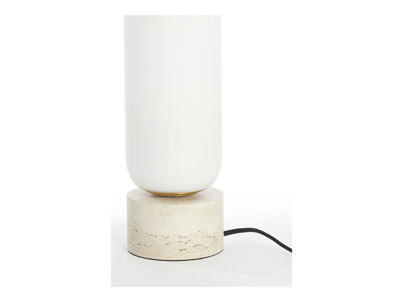 Lampe de table RYLANO - Ø12x47cm - Blanc