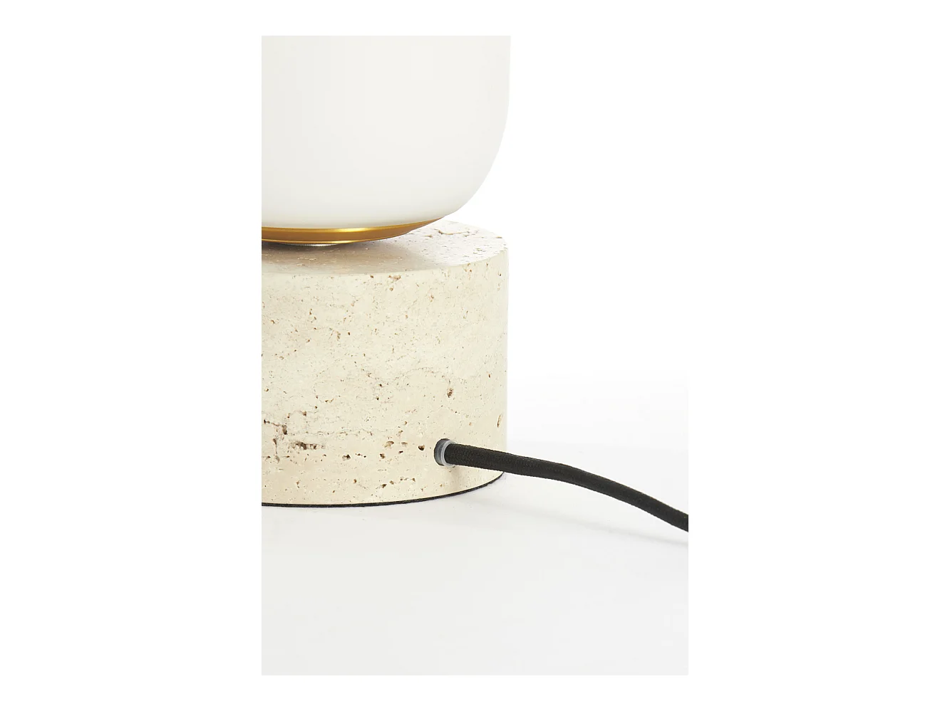 Lampe de table RYLANO - Ø12x47cm - Blanc