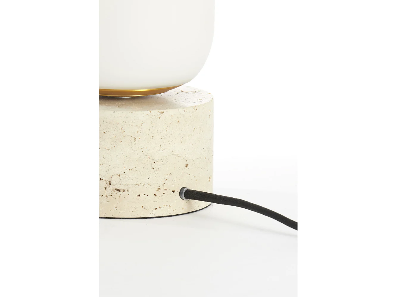 Lámpara de mesa RYLANO - Ø12x47cm - Blanco