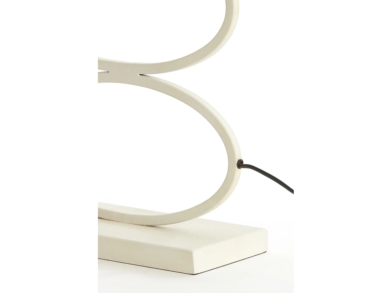 Pied de lampe STELIUS - 33x17x59cm - Blanc