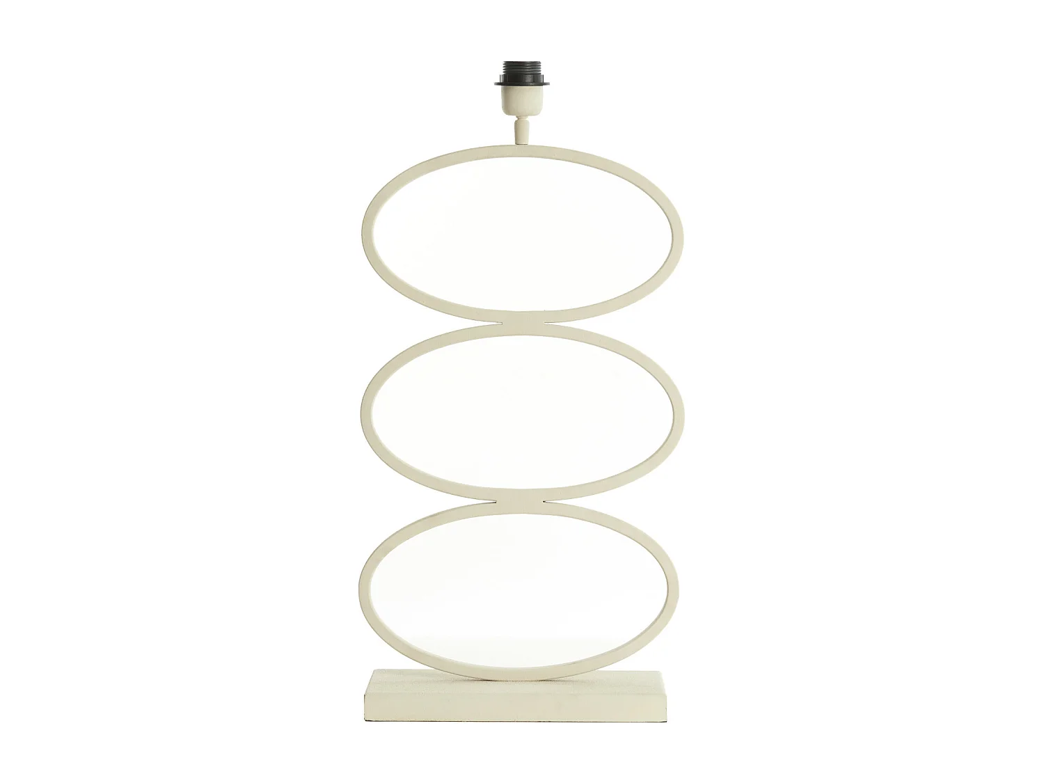 Pied de lampe STELIUS - 33x17x59cm - Blanc