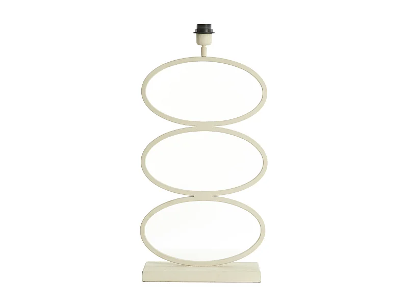 Pied de lampe STELIUS - 33x17x59cm - Blanc