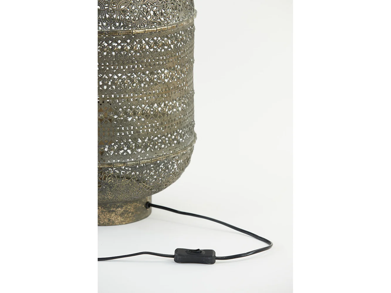 Lampe de table UDUPI - Ø31x45,5cm - Marron