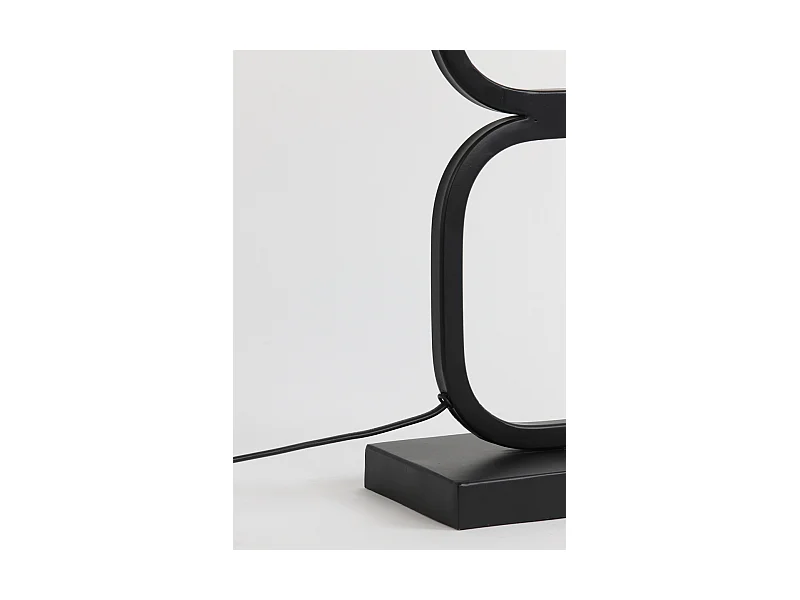 Pied de lampe LUTIKA - 23x11,5x46cm - Noir