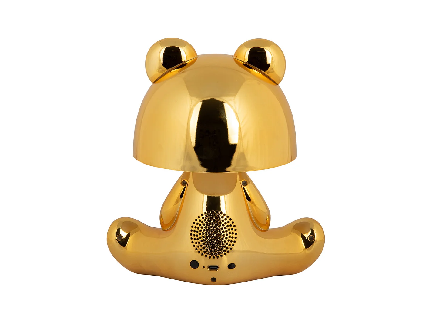 Lampe de table Ours LED avec haut-parleur Bluetooth - Plaqué or