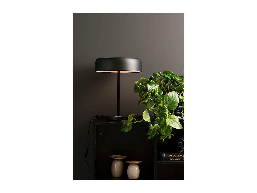 Lampe de table Gold Disc - Noir