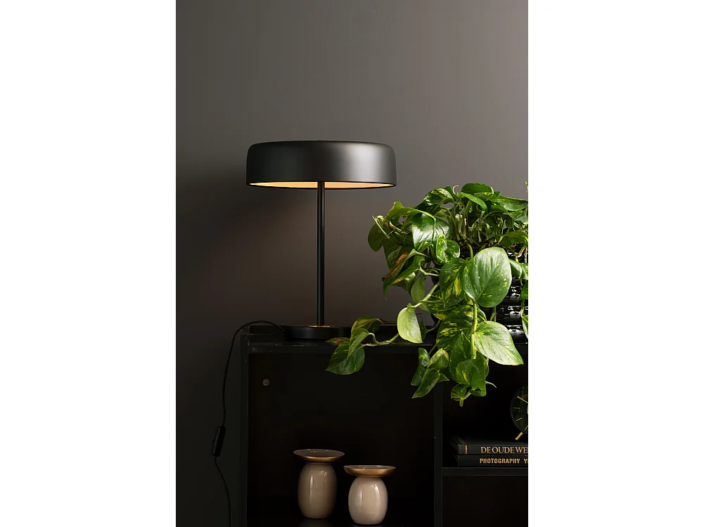 Lampe de table Gold Disc - Noir