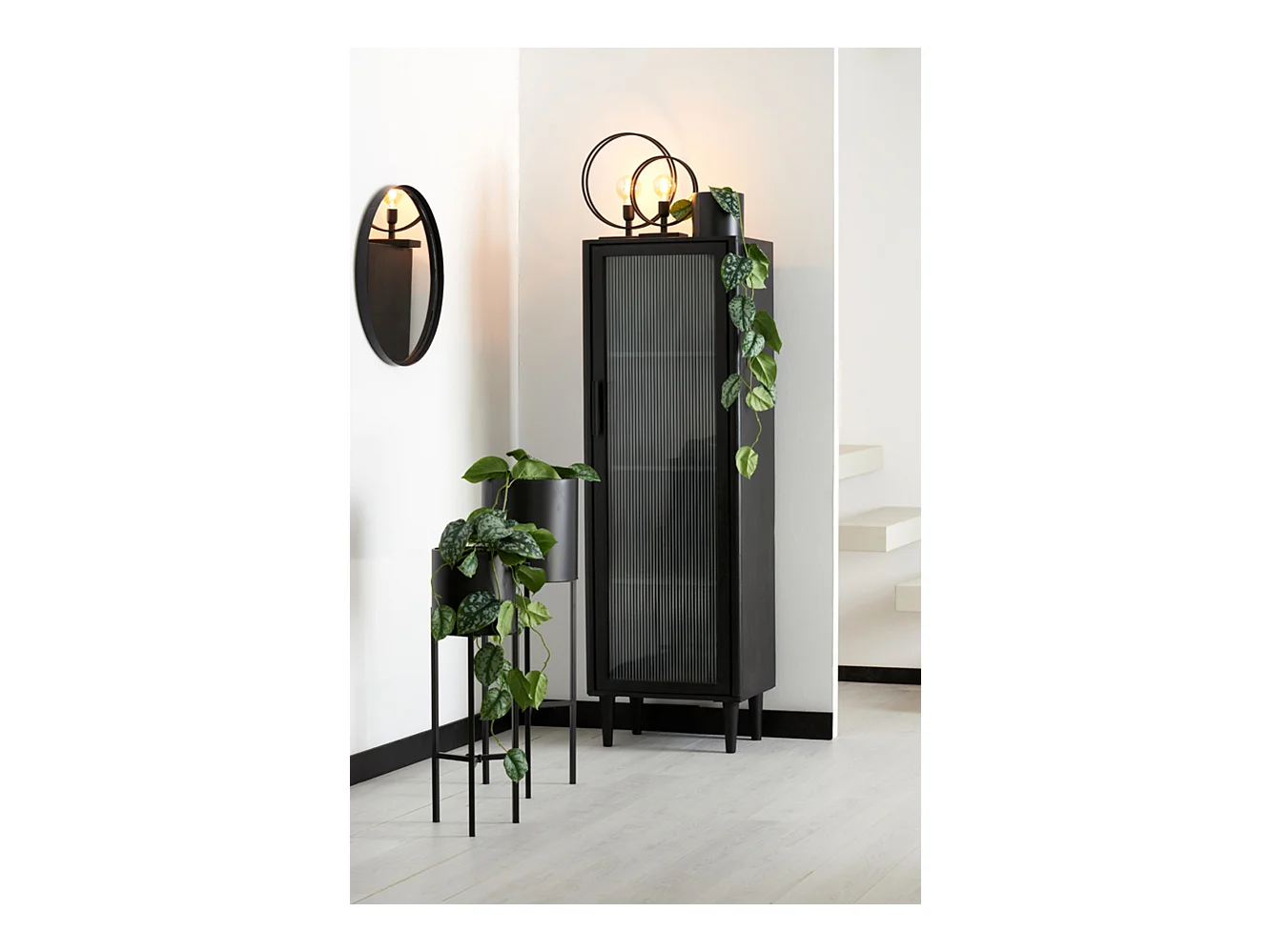 Lampe de table RUDRA - 35x10x40cm - Noir