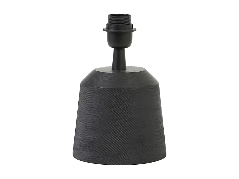 Pied de lampe LILOU - Ø16x18cm - Noir