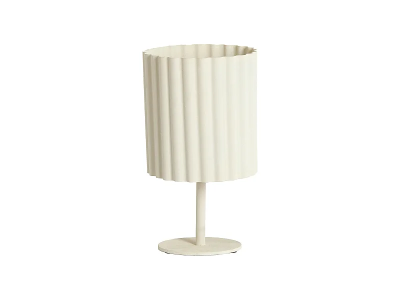 Lampe de table ARDALES - Ø16x30cm - Blanc