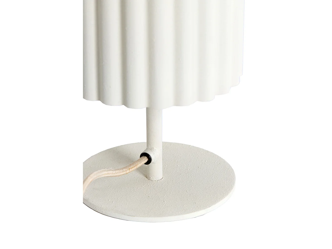 Lampe de table ARDALES - Ø16x30cm - Blanc
