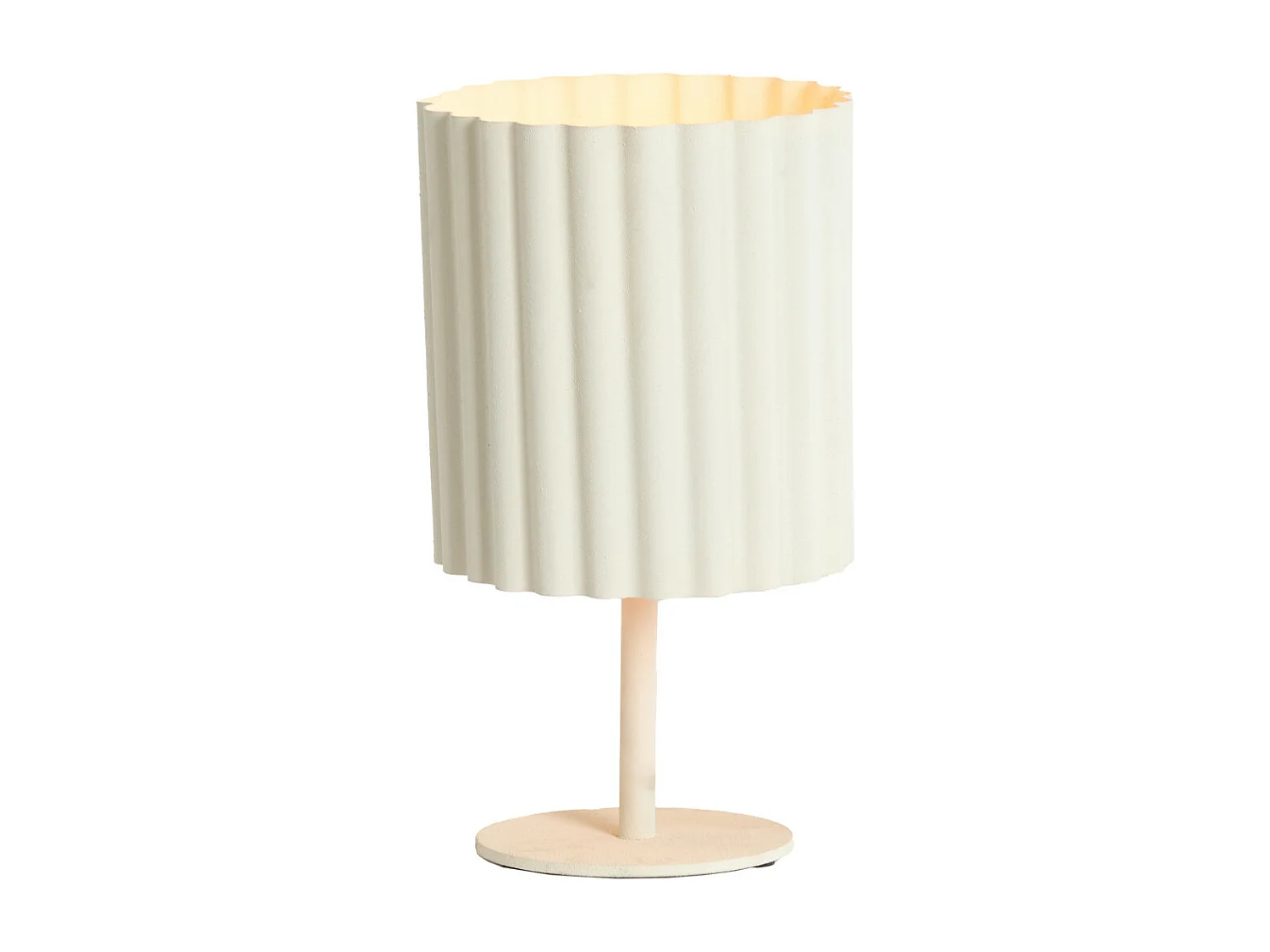 Lampe de table ARDALES - Ø16x30cm - Blanc