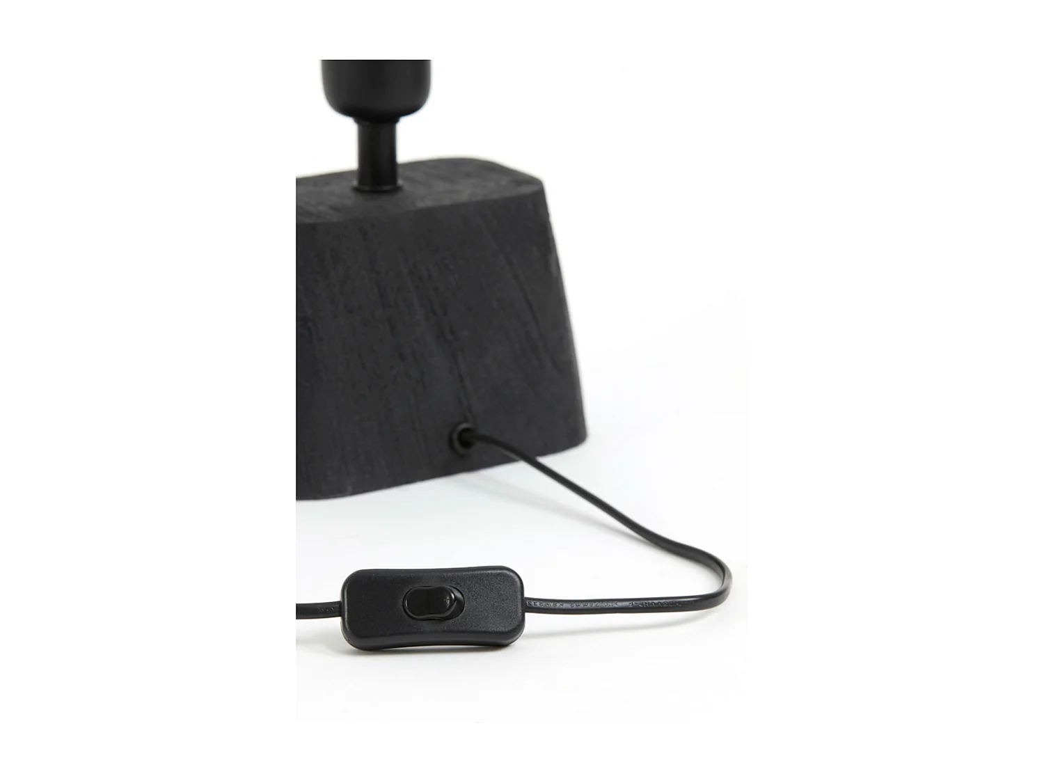 Pied de lampe KARDAN - 11x9x19cm - Noir