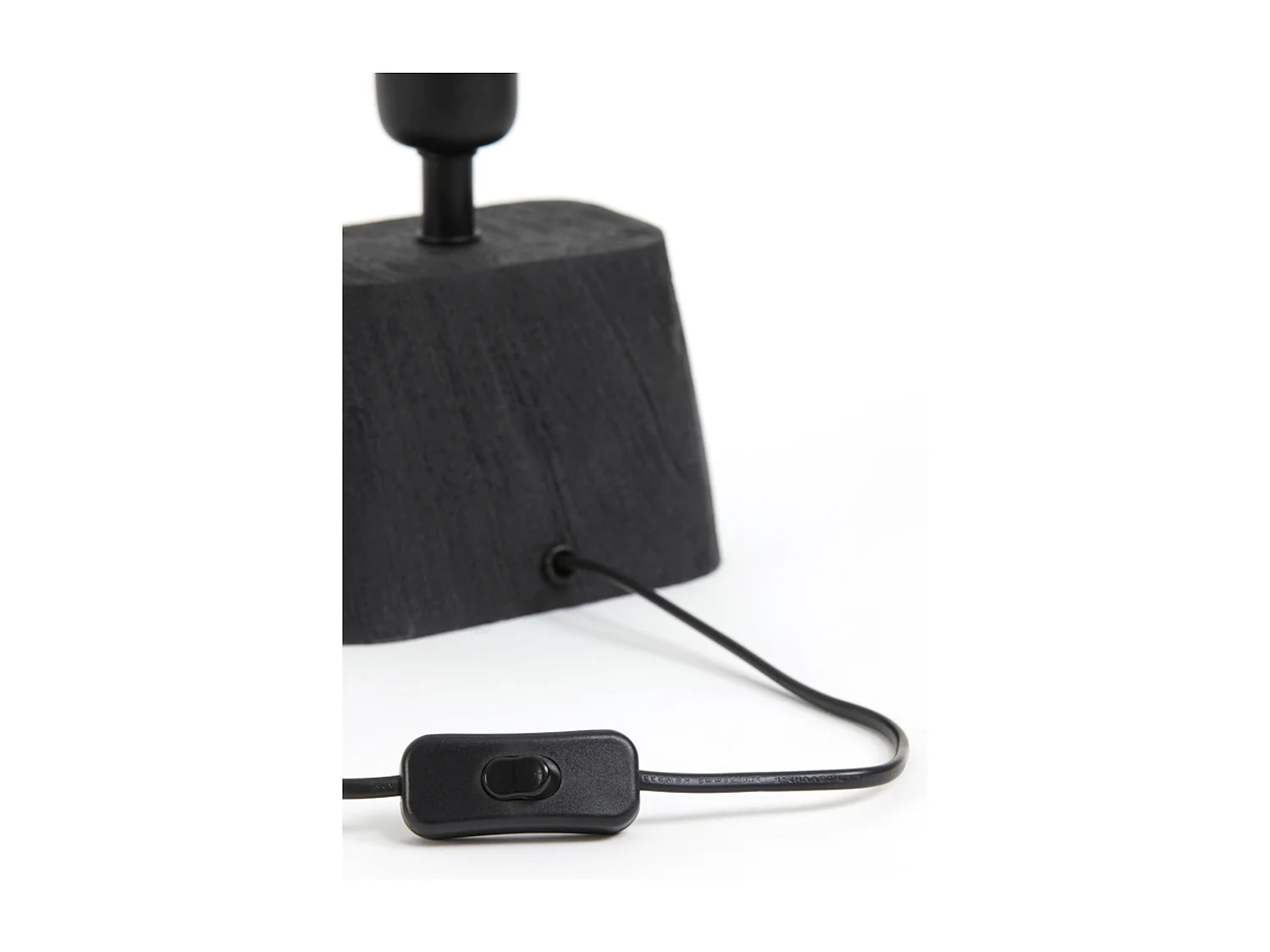 Pied de lampe KARDAN - 11x9x19cm - Noir