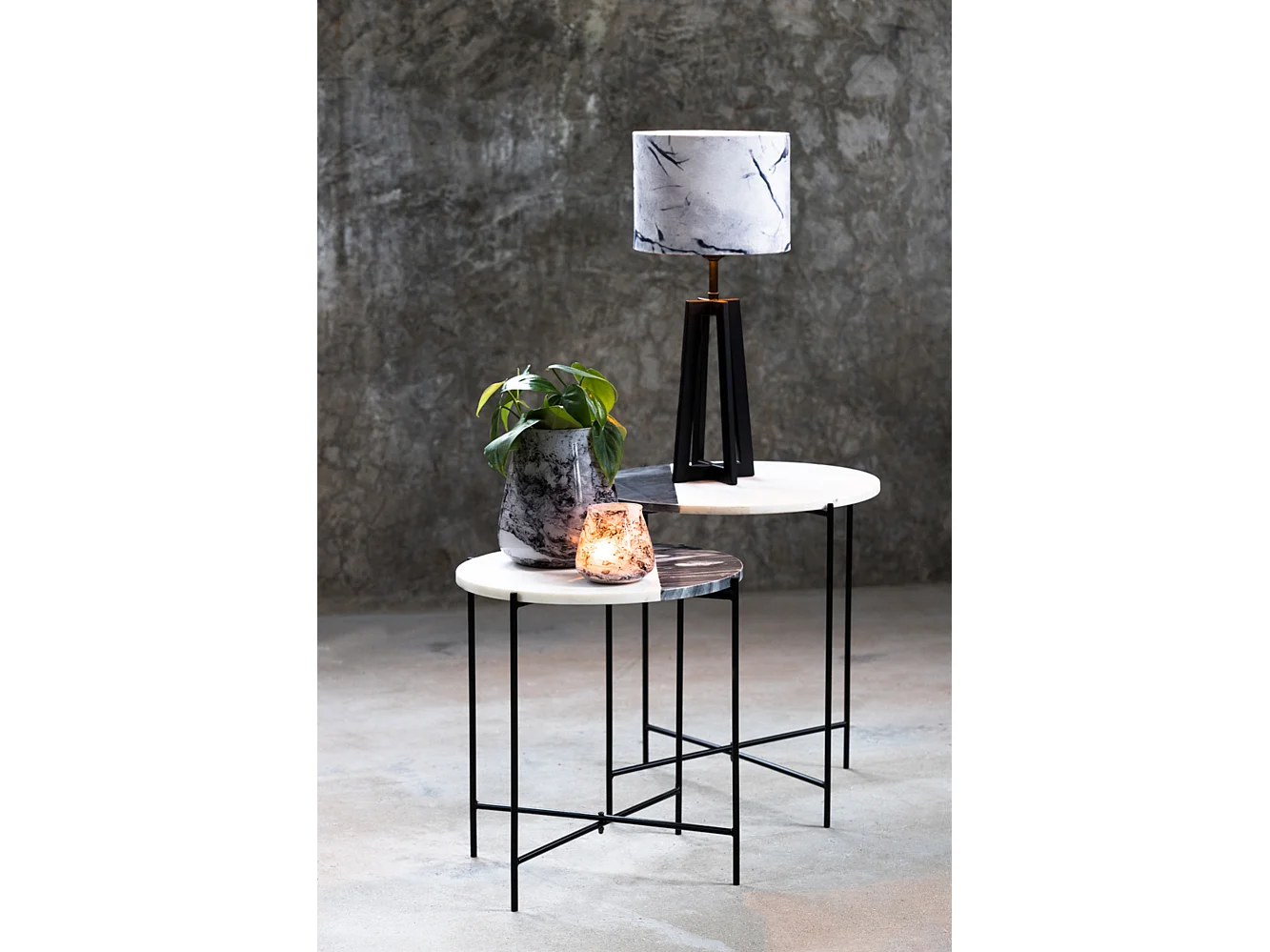 Pied de lampe MILEY - Ø11,5x31cm - Noir