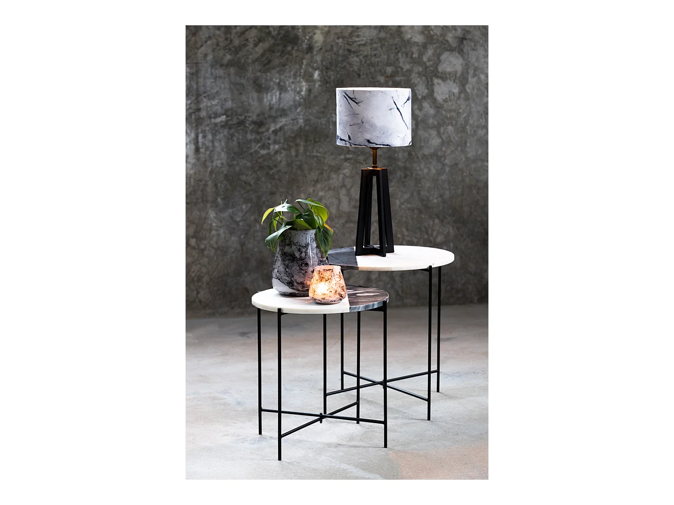 Pied de lampe MILEY - Ø11,5x31cm - Noir