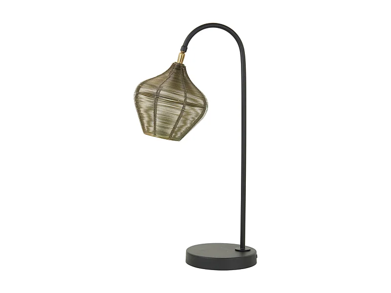 Tafellamp ALVARO - 27x20x61cm - Brons