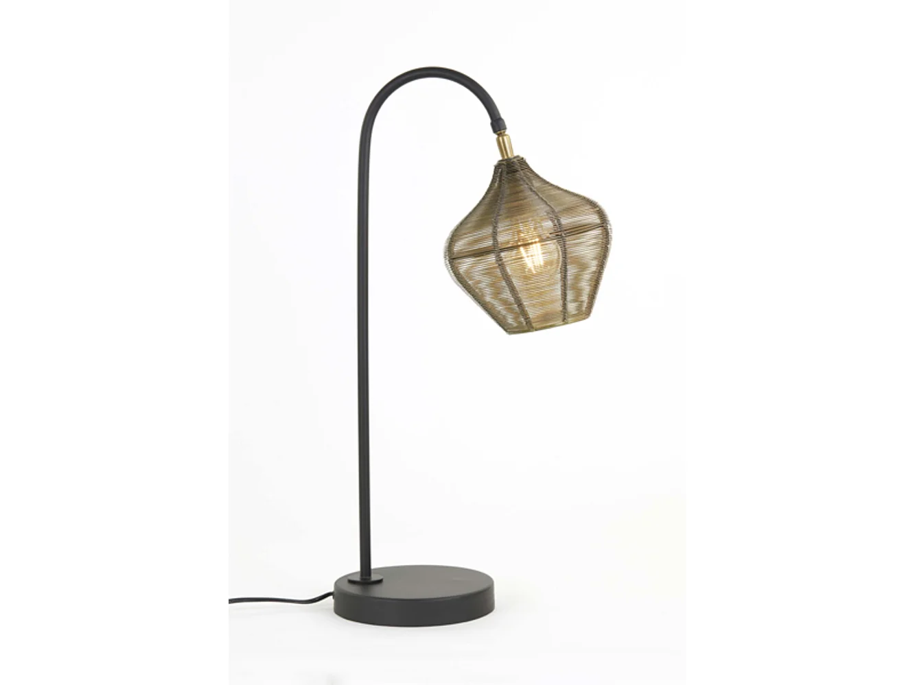 Tafellamp ALVARO - 27x20x61cm - Brons