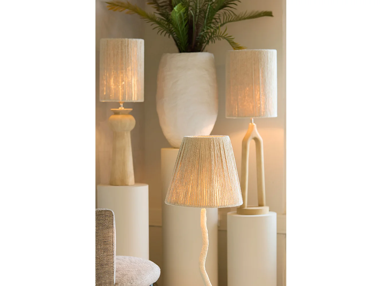 Pied de lampe XITTA - Ø20x55cm - Marron