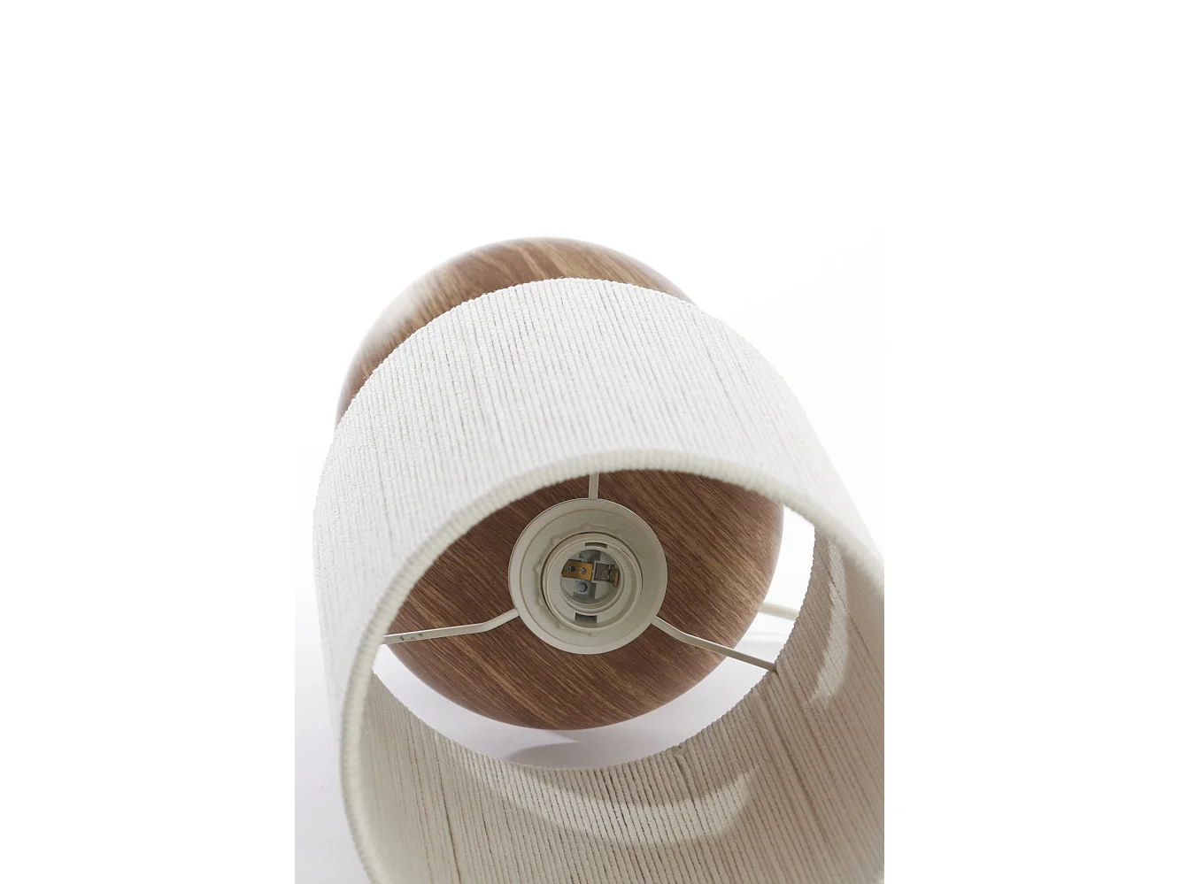 Lámpara de mesa DANIALO - Ø22x67,5cm - Marrón