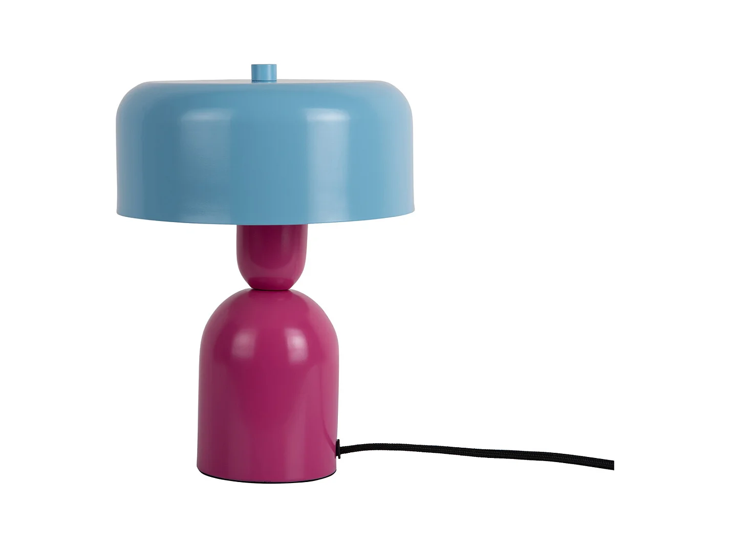 Lampe de table Double Funky - Rose vif et bleu doux