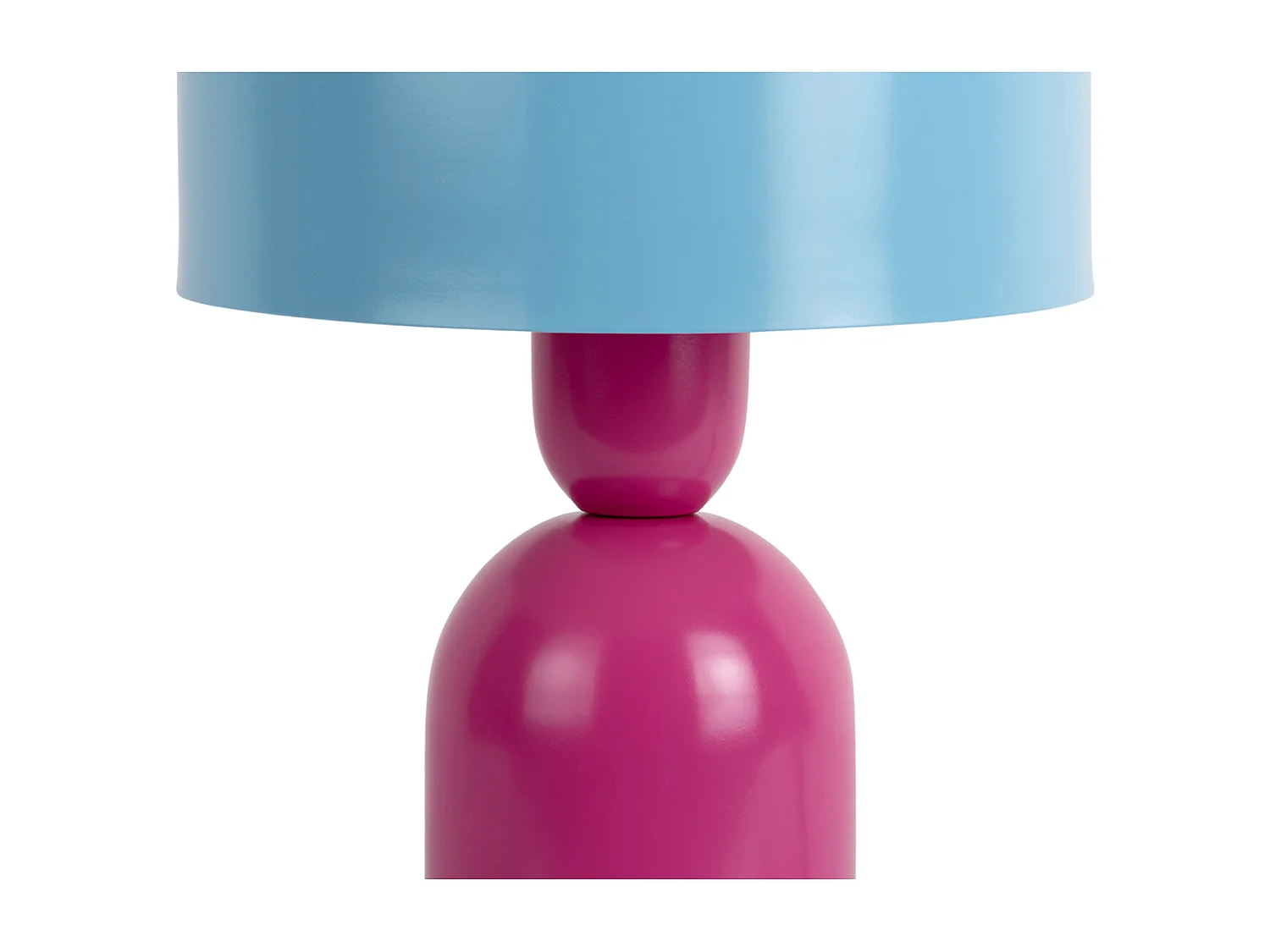 Lampe de table Double Funky - Rose vif et bleu doux