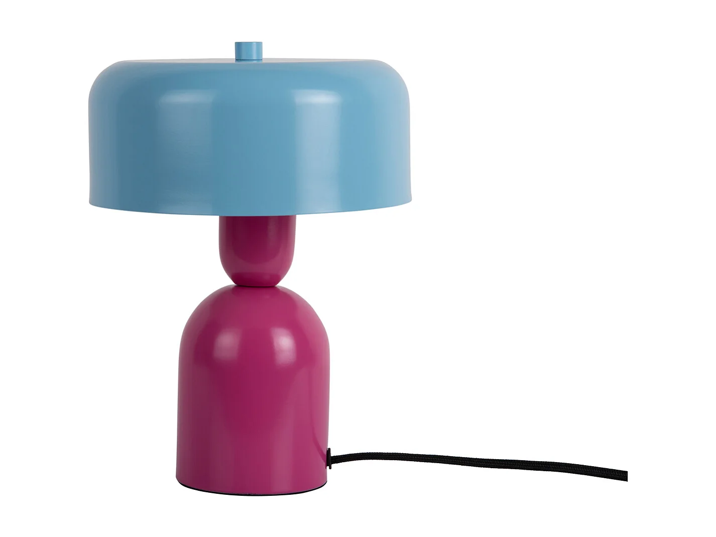 Lampe de table Double Funky - Rose vif et bleu doux