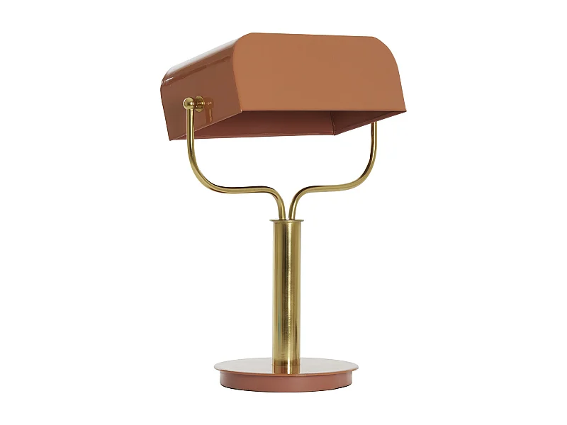 Lampe de table AYER - 37x14x43cm - Orange