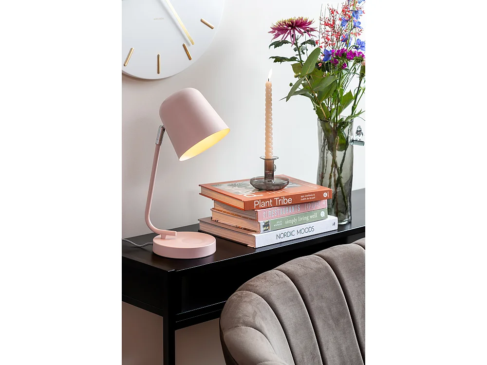 Lampe de table Encantar - Rose tendre
