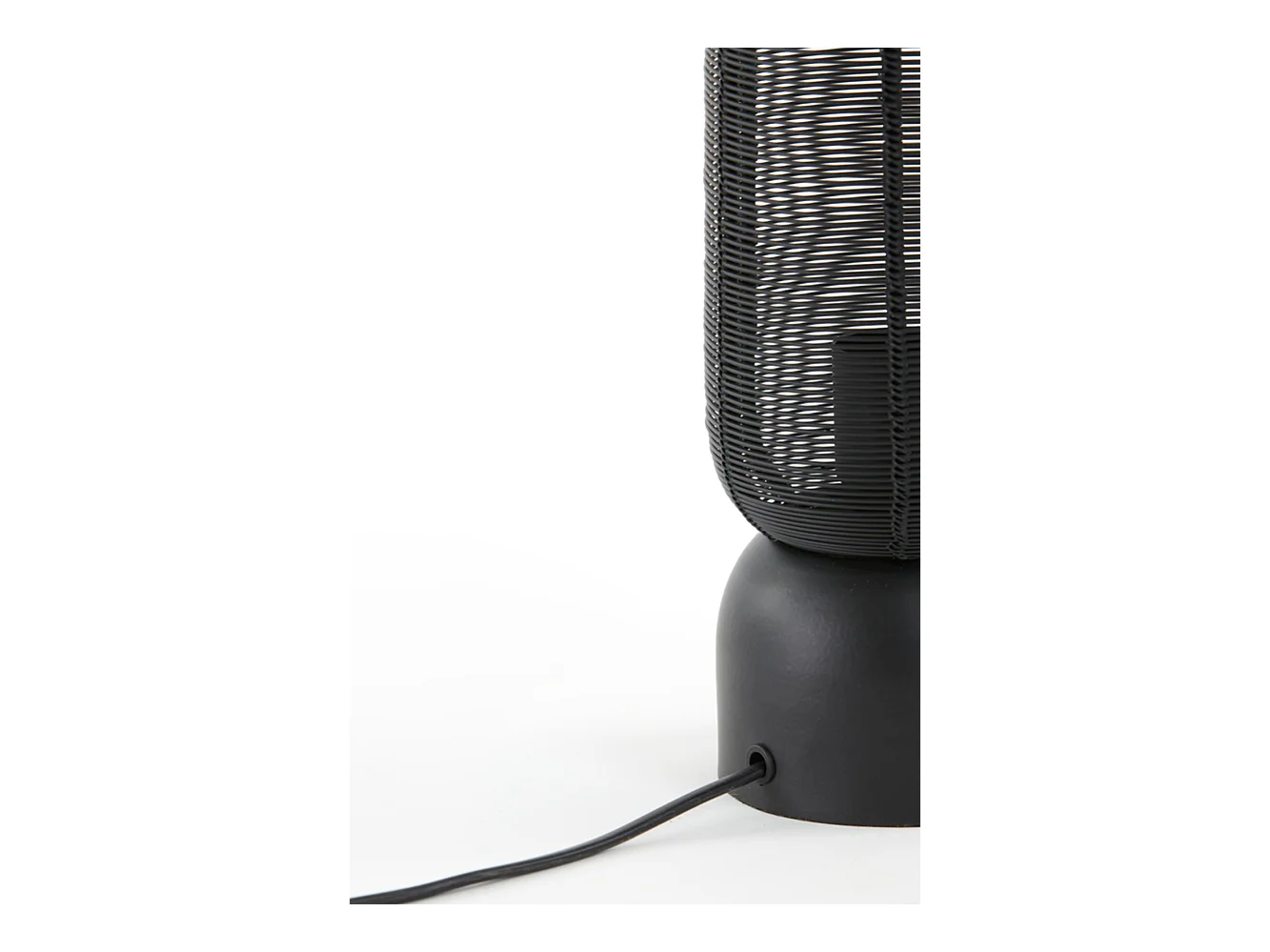 Lampe de table LEZUZA - Ø11x39,5cm - Noir