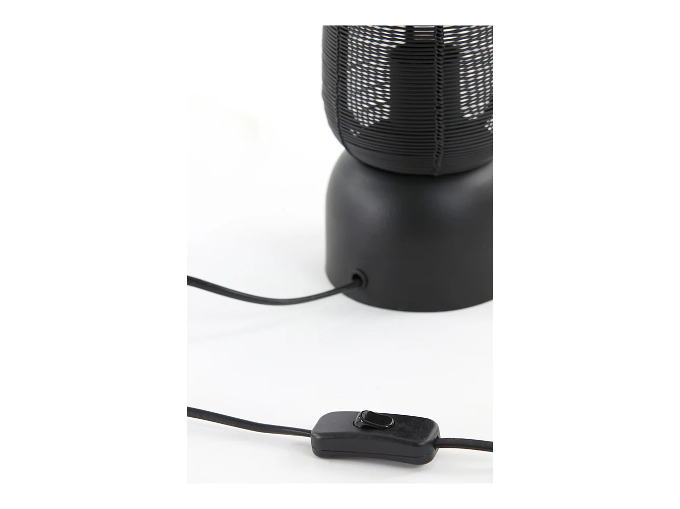 Lampe de table LEZUZA - Ø11x39,5cm - Noir