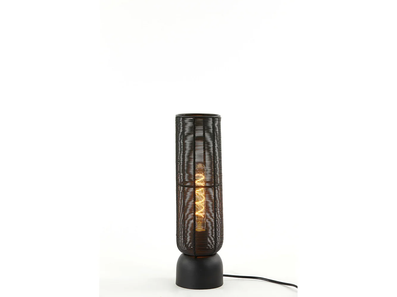 Lampe de table LEZUZA - Ø11x39,5cm - Noir