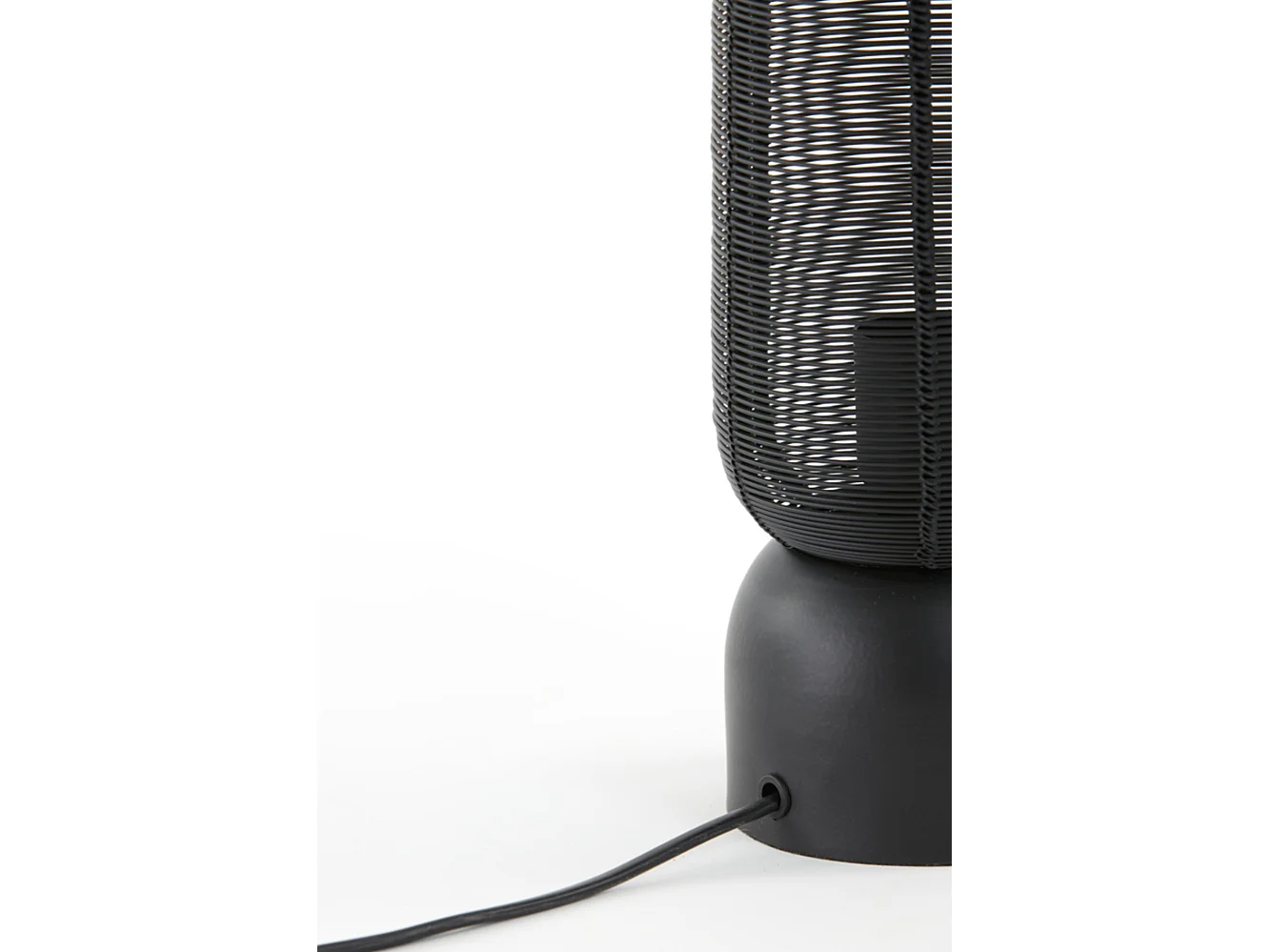 Lampe de table LEZUZA - Ø11x39,5cm - Noir