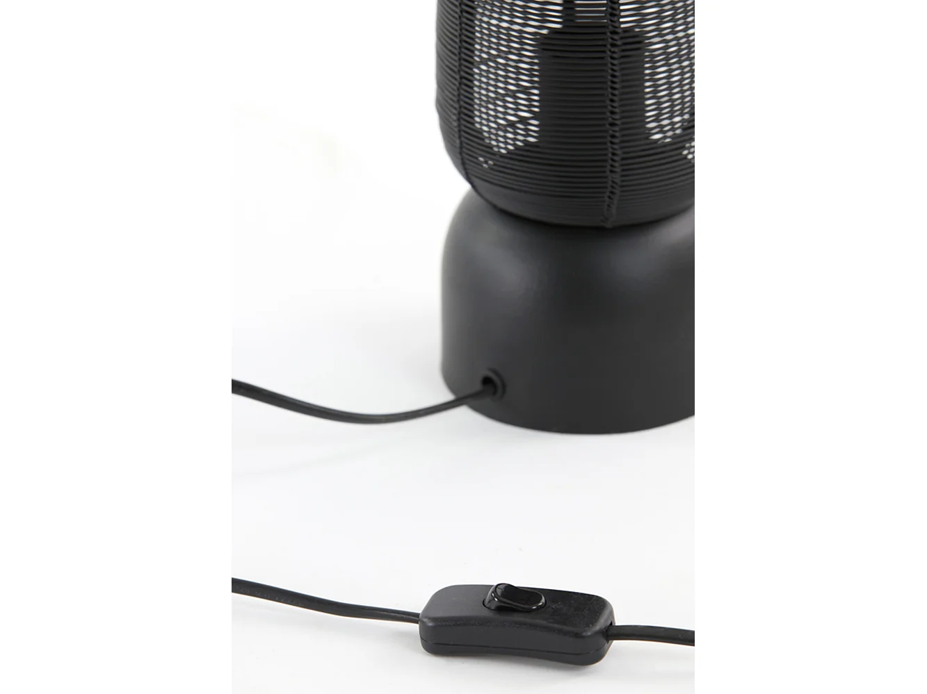 Lampe de table LEZUZA - Ø11x39,5cm - Noir