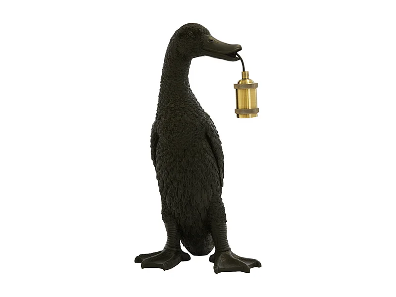 Lámpara de mesa DUCK - 23,5x23x48,5cm - Negro