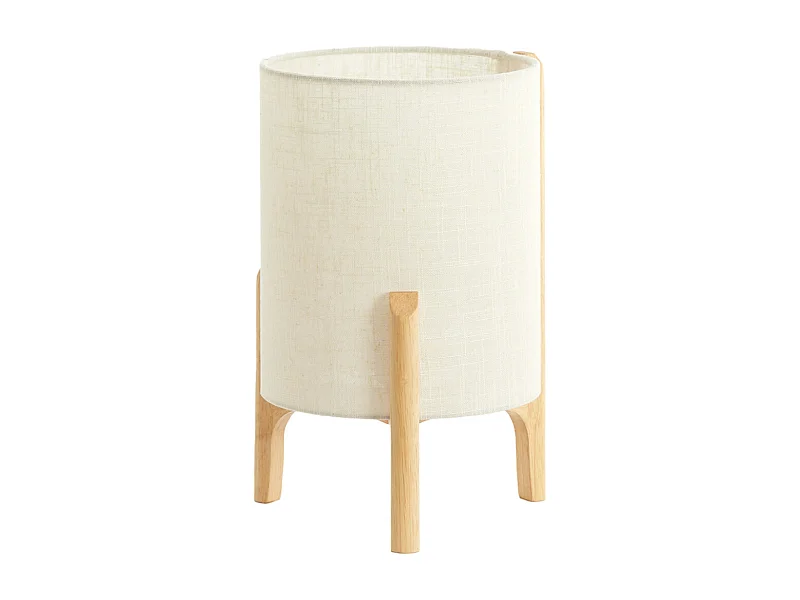 Lampe de table LITTO - Ø22x33cm - Marron