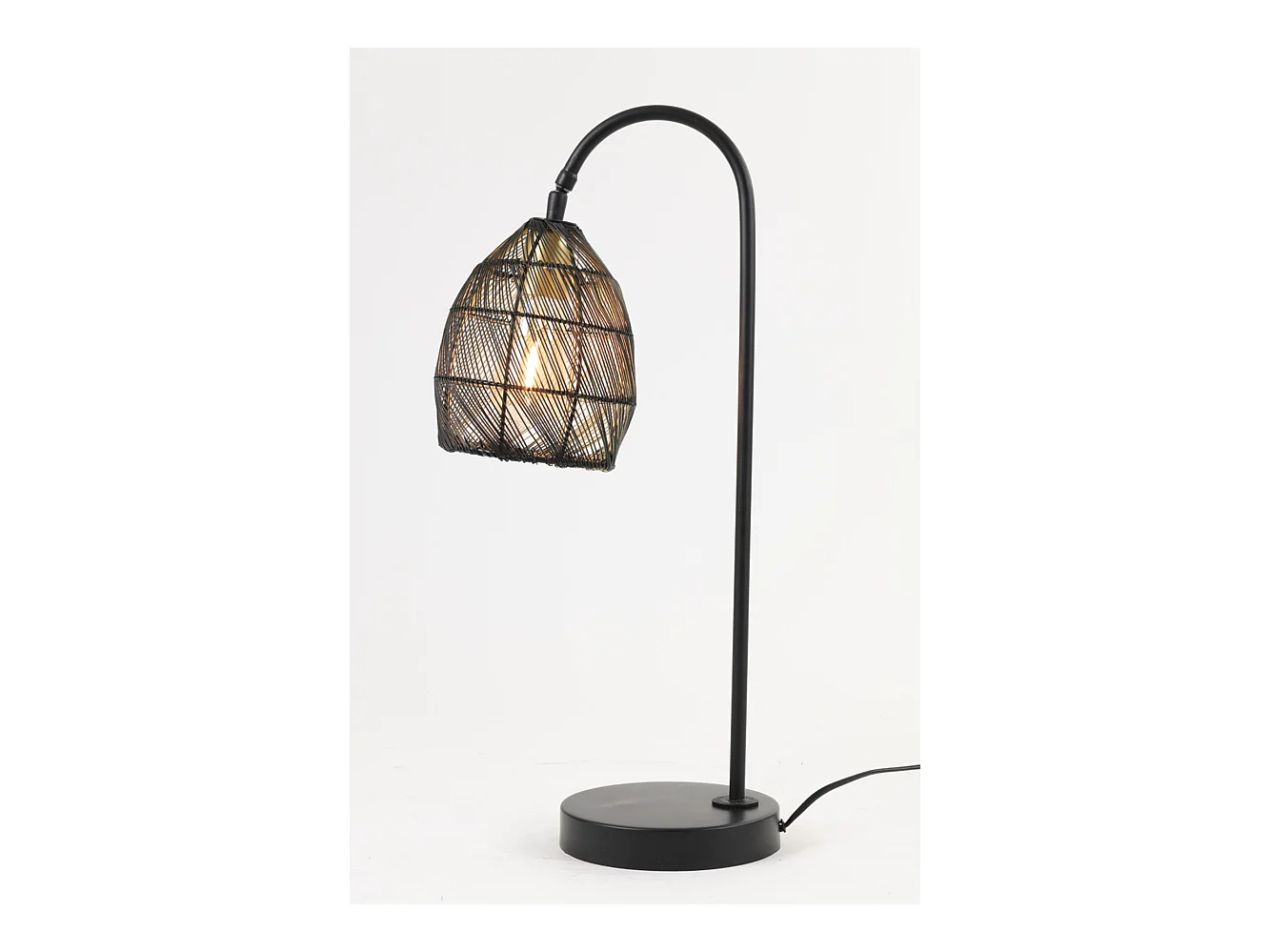 Tafellamp MEYA - 23x18x60cm - Zwart