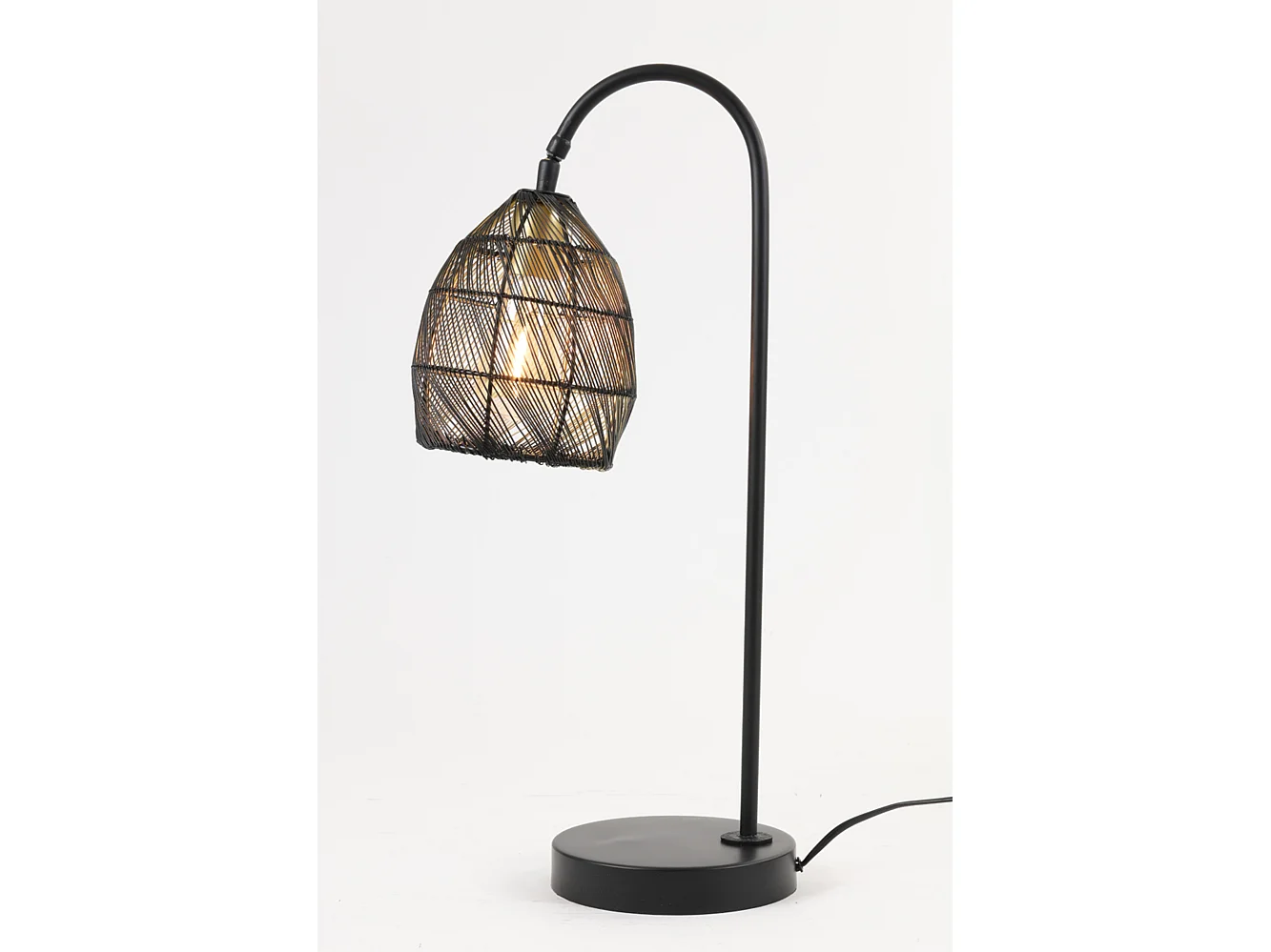 Lampe de table MEYA - 23x18x60cm - Noir
