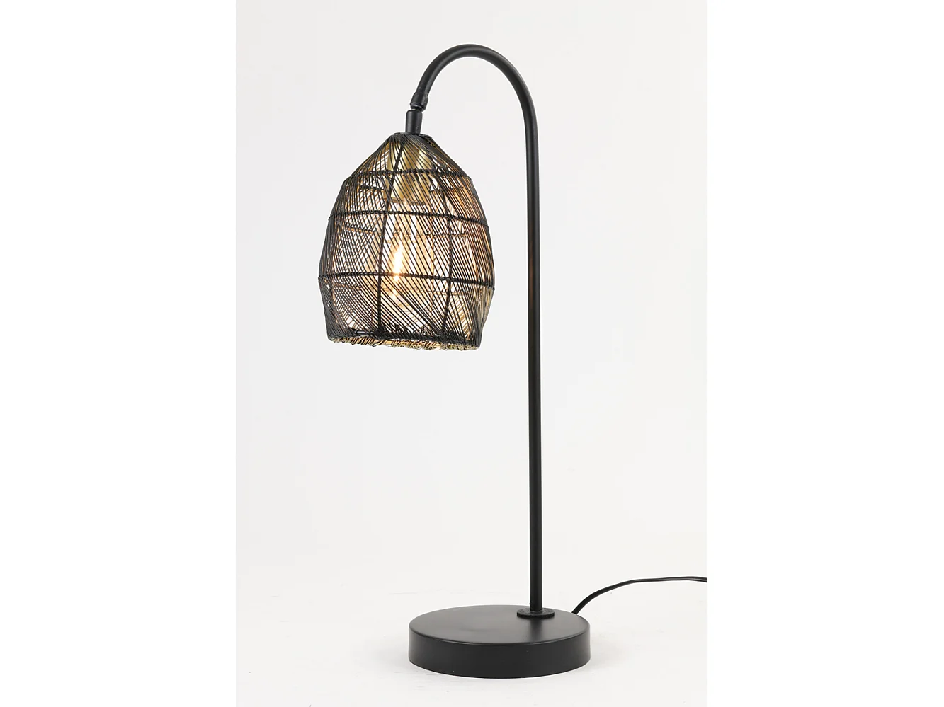 Lampe de table MEYA - 23x18x60cm - Noir