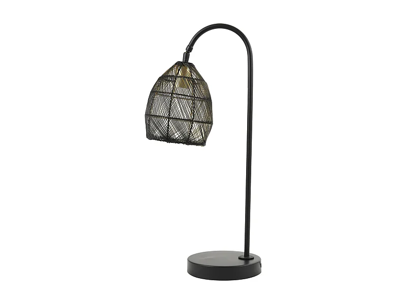 Tafellamp MEYA - 23x18x60cm - Zwart