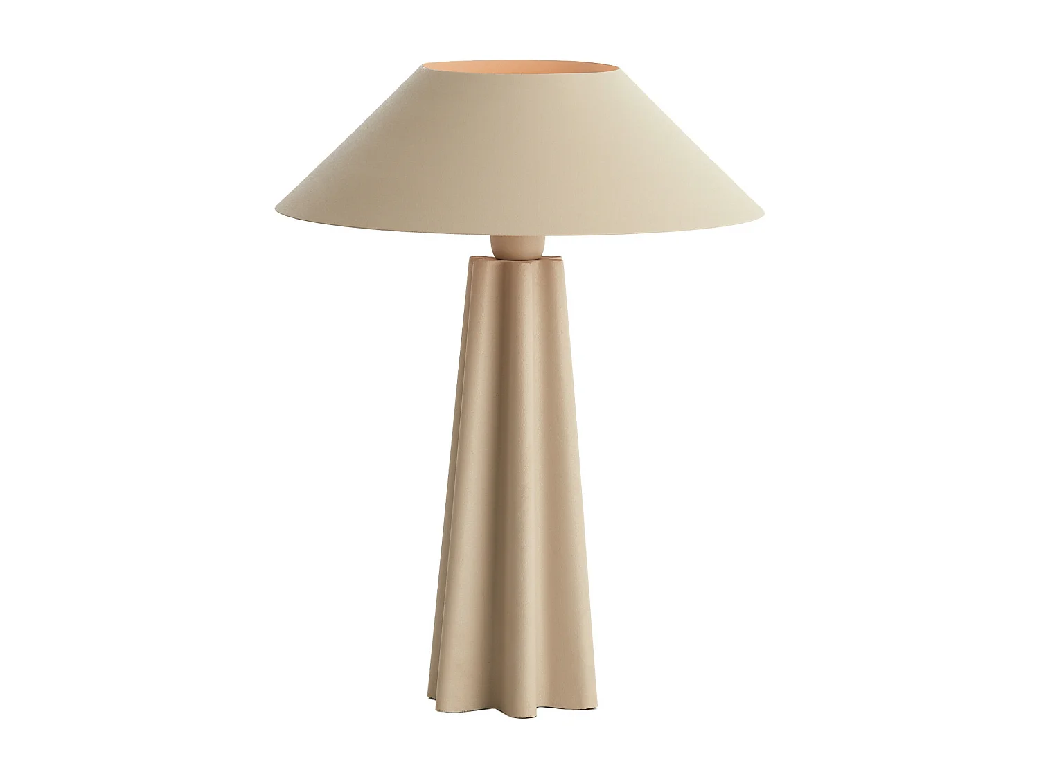 Lámpara de mesa CUKAI - Ø38x49cm - Marrón