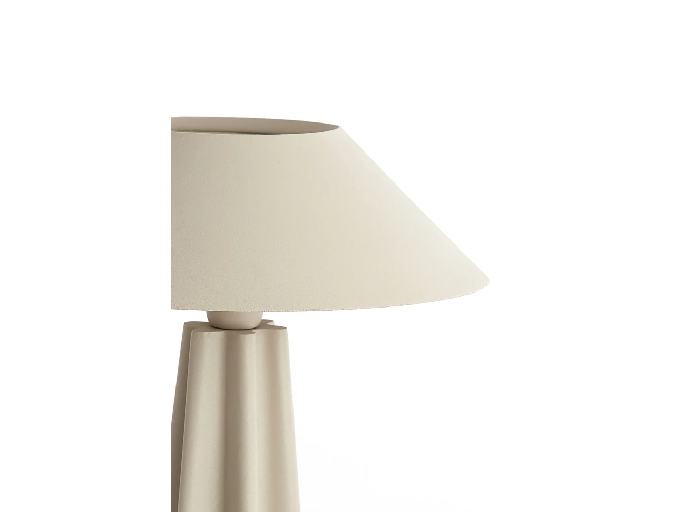 Lámpara de mesa CUKAI - Ø38x49cm - Marrón