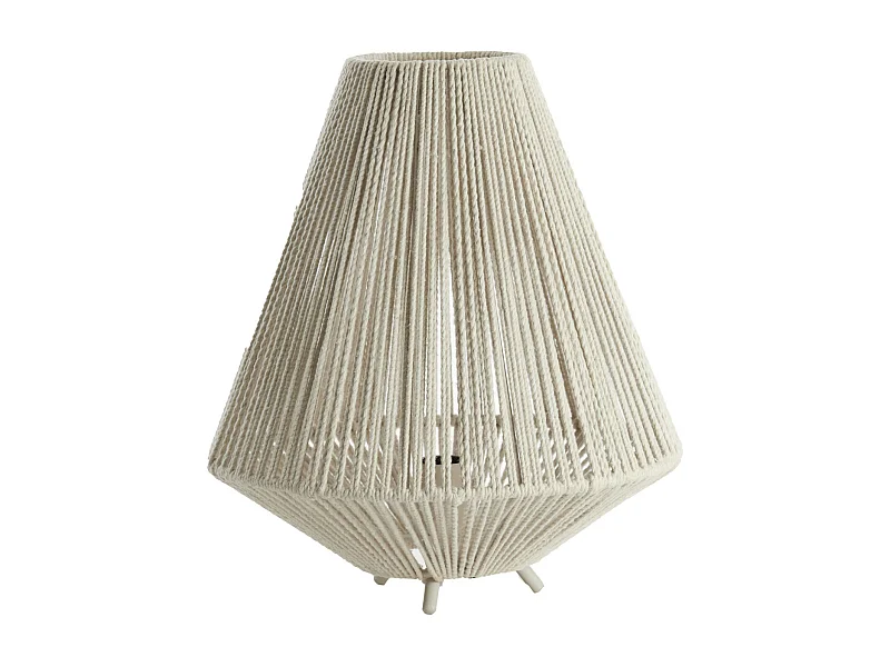 Lampe de table FELIDA - Ø35x40cm - Blanc