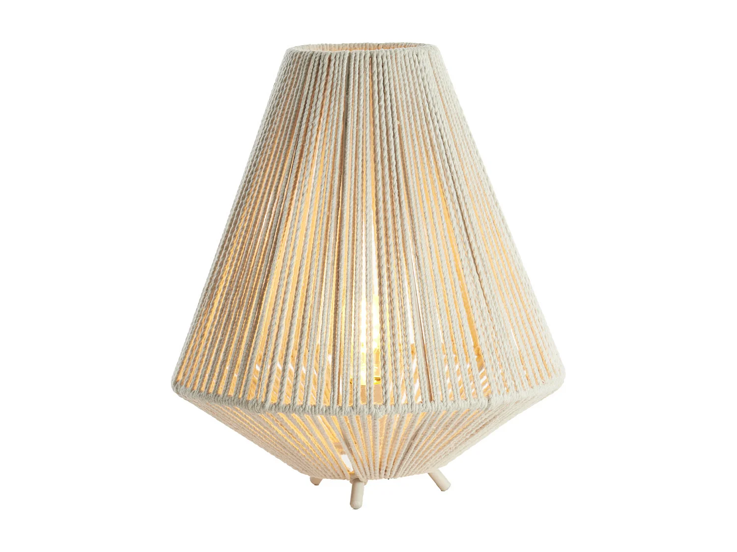 Lampe de table FELIDA - Ø35x40cm - Blanc
