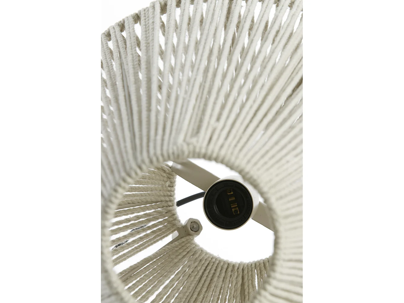 Lampe de table FELIDA - Ø35x40cm - Blanc