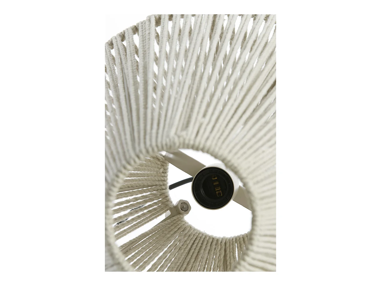 Lampe de table FELIDA - Ø35x40cm - Blanc