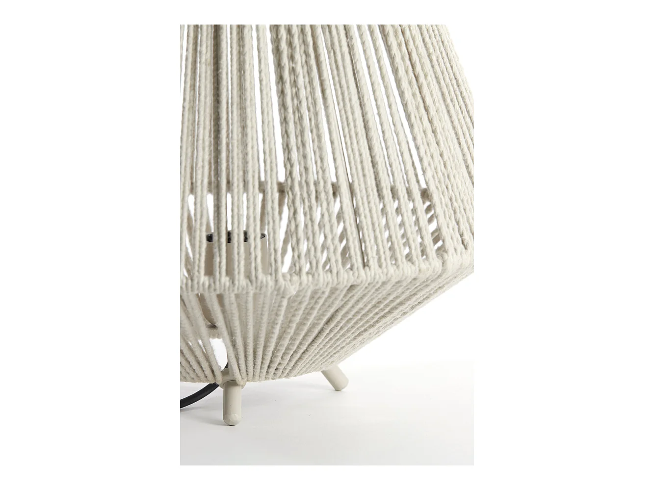 Lampe de table FELIDA - Ø35x40cm - Blanc